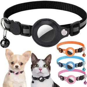 Airtag Case Collar with Protective Cover, Reflective  With Bell
