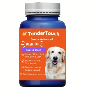 60 Capsules Omega  3 Fish Oil for Dogs and Cats