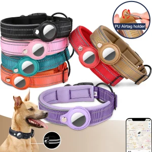 Apple Air tag Anti-Lost Dog Collar / Waterproof Dog leash