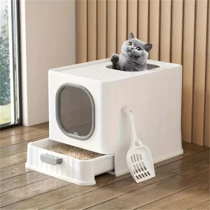 Leak-proof Enclosed Litter Box